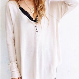 Urban Outfitters Waffle Knit Henley